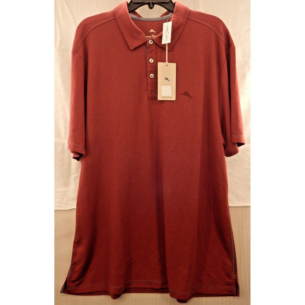 Tommy Bahama Men's Maroon Short Sleeve Button Up Casual Shirt XXL NWT - Picture 8 of 15